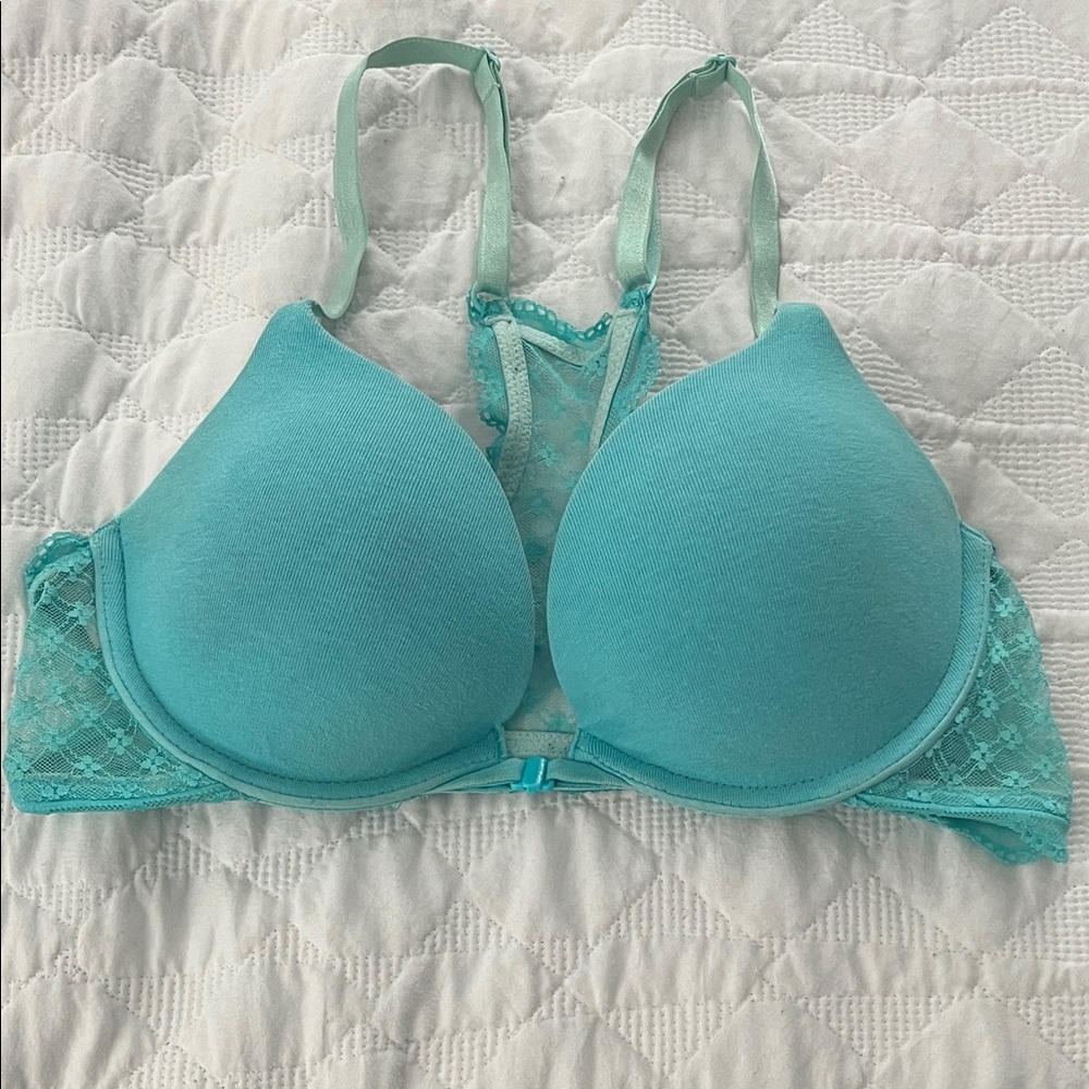 Victoria's Secret Teal Lace Bra